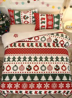 3pcs Hot Christmas Bedding Set Snowflakes Christmas ree Elk