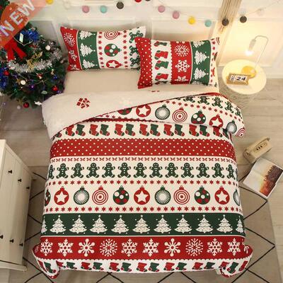 3pcs Hot Christmas Bedding Set Snowflakes Christmas ree Elk