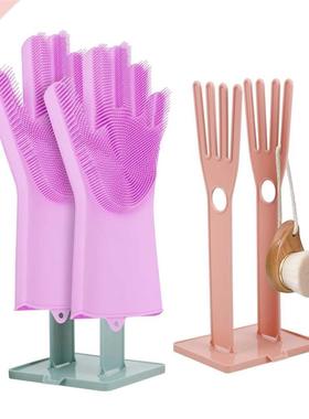 Kitchen Rubber Gloves Rack Drying Drain Rack Gloves Stand Ho