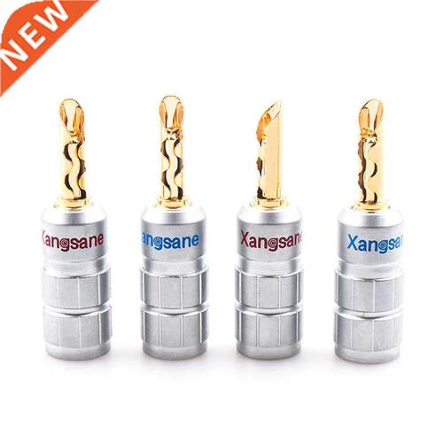 Pure Copper Speaker Cable Banana Plug Amplifier Audio Adapte