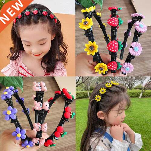 Cute Flower Hair Band for Girls Child Hair Clip Handmade Str