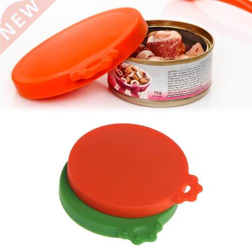 Pet Food Can Cover Silicone Dogs Cats Storage Tin Cap Lid Re
