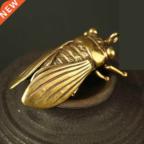 1 Piece Handmade Creative Pure Brass Cicada Collection Exqui