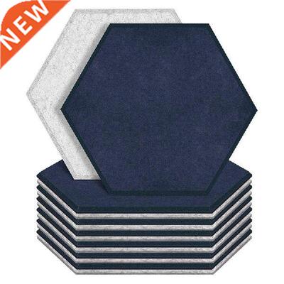Quality 12Pcs Hexagon Acoustic Panels Beveled Edge Sound
