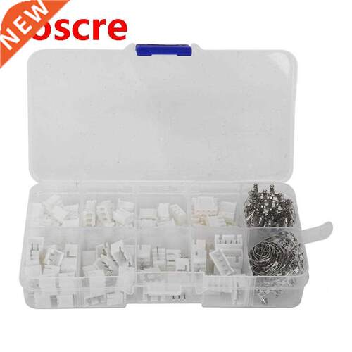 250Pcs Electronic Cable Wire Connector Plastic 2P-P-4P Pins
