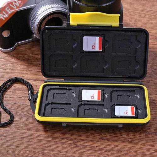 Multi-grid Waterproof Memory Card Case Micro SD Card Holder