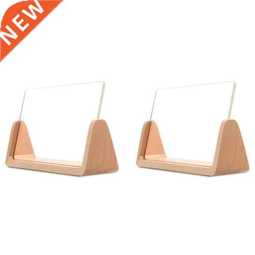 2Set U-Shaped Acrylic Photo Frame Creative Solid Wood Home D