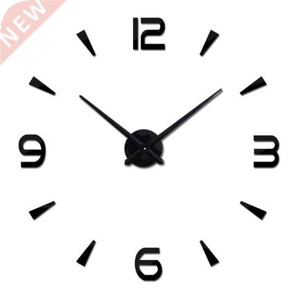 Brief Fashion Wall Clock For Living Room Design Acrylic Mirr