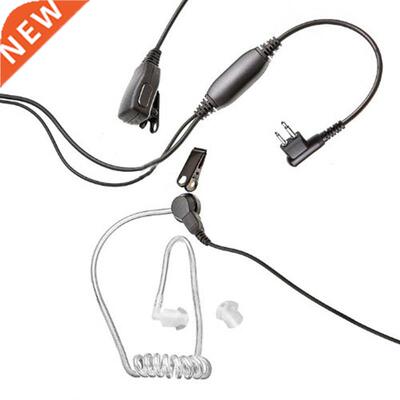 Headset 2 PIN for Motorola Radio Covert Mic Acoustic Tube Ea