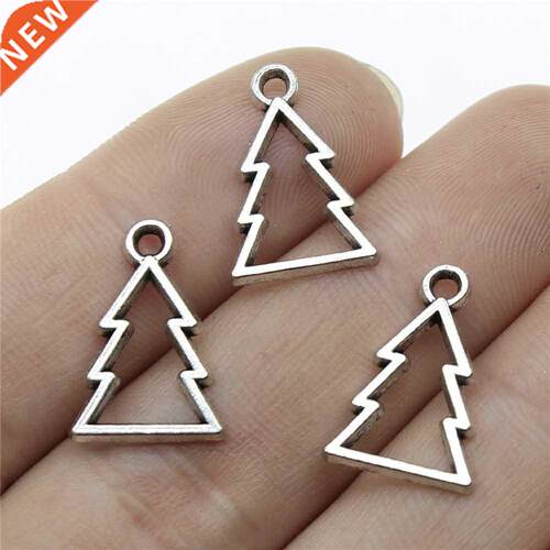 WYSIWYG 40pcs 17x12mm Hollow Christmas ree Charms For Jewelr