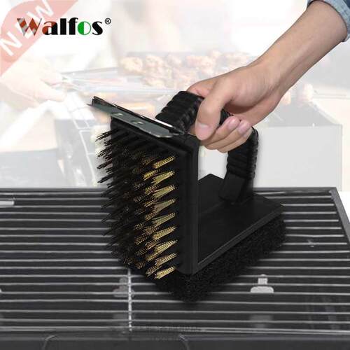 BBQ accessories triple barbecue grill brush copper steel cle