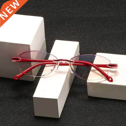 1PC Ultralight Rimless Reading Glasses Anti Blue Light Radia