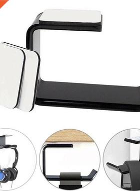 Siple Headphone Stand holder Hanger Hook Tape Under Desk Du