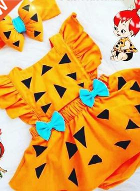 0-24M Halloween Newborn Infant Baby Girls Costumes Bow Pumpk