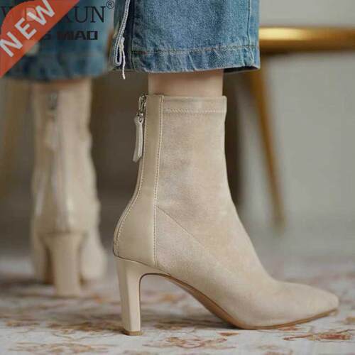 High Heel Boots Women's 2021 New Korean Style Autumn and Win