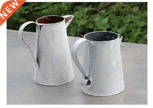 1PC Zakka Home Gardening Watering Can Iron Ornaments Retro