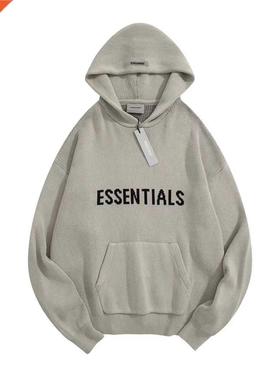 Essentals Kntted Pullover Kanye West Hooded Men's an