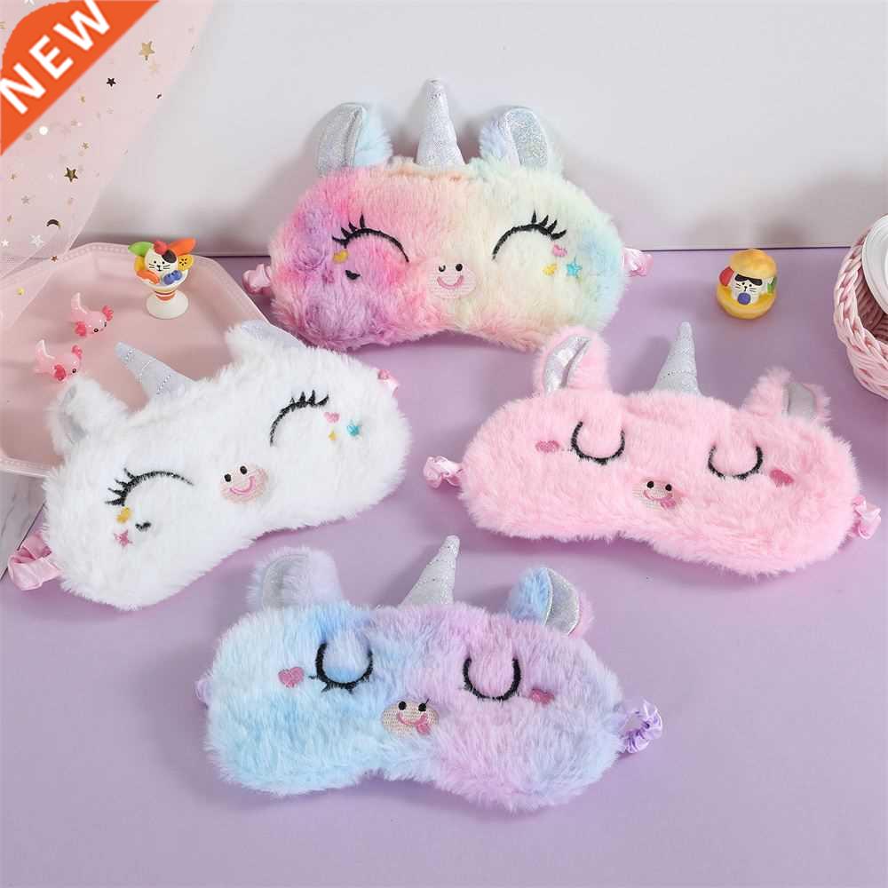Plush Unicorn Sp Mask Sping Blindfold Soft Eye Mas C