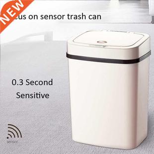 Touchless Trash Can Automatic Sensor Dustbin Battery ABS Pl