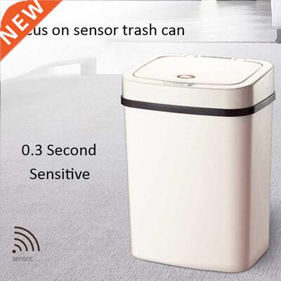 Touchless Trash Can Automatic Sensor Dustbin Battery ABS Pl