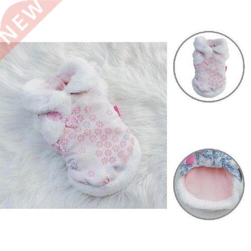 Warm Outfit Fleece Pet Clothes Sweater Cute Bear Print Coat