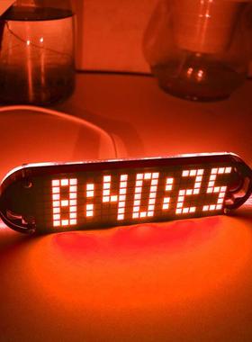 High Accuracy DIY Digital Dot Matrix LED Alarm Clock Kit Tim