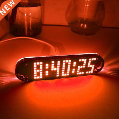 High Accuracy DIY Digital Dot Matrix LED Alarm Clock Kit Tim