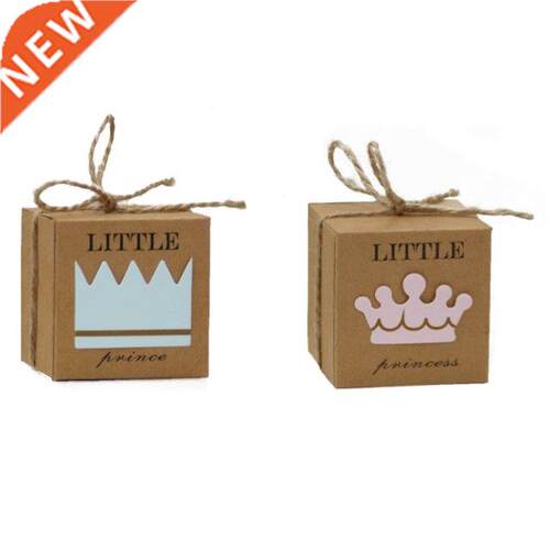 Kraft Paper Candy Boxes with Twine Bow Set of 50 Baby Shower