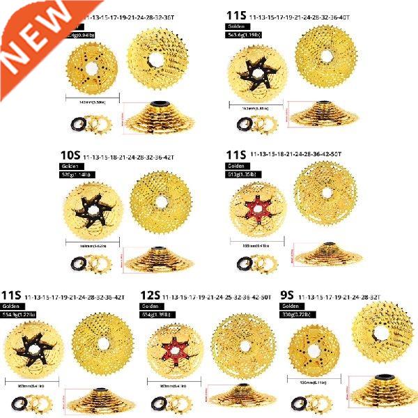 T4MF Cassette 11-32T MTB Gold Cassette 9S 10S 11S 12S Fit