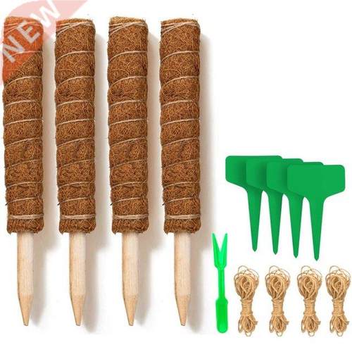 Moss Pole, 4 Pcs 16 Inches Moss Pole Plant Support For Monst