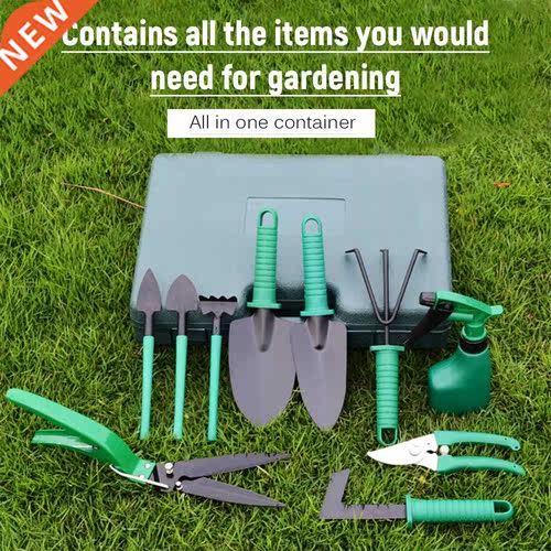 Garden Tool Set 10pcs Stainless Steel Garden Tool Kit with O