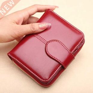 Hot Sale Wallet Short Wallet PU Women's Purse Zipper&But