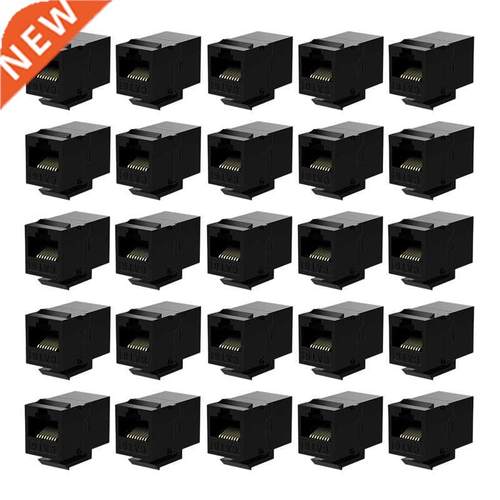 25 Pcs Rj45 Coupler Cat6 Keystone Jacks Inline Coupler Femal