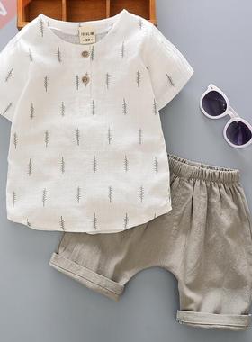 Summer Toddler Baby Boy Set Kids Boys Clothes Sets Cotton Li