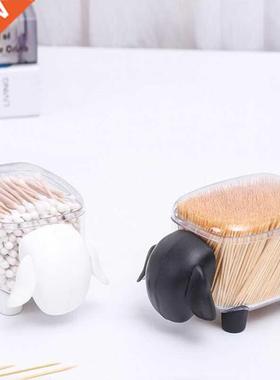 1PC Creative Portable Toothpick Cotton Swab Storage Box
