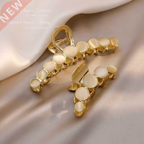 2022 New Elegant Opal Gold Grip Back Of The Head Fixed Hair