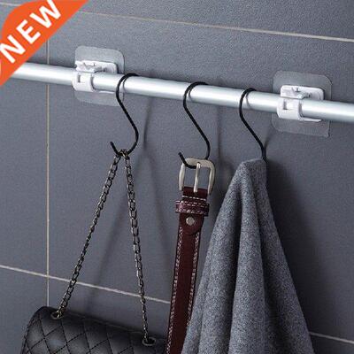 2 Pcs Curtain Rod Brackets hesive Drapery Hooks for