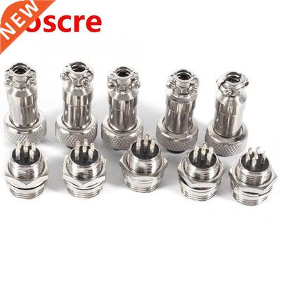 10 Set GX12 2//4/5/6Pin 12mm Male + Female Metal Circular A