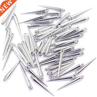50Pcs Pendants Black Cone Acrylic Spike Tear Rivet Punk Stud