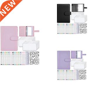 A6 Cash Envelopes Binder Wallet,PU Budget Planner Notebook f