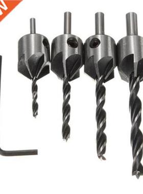 4pcs 5 Flute Countersink Drill Bit Set Screw woodworking cha