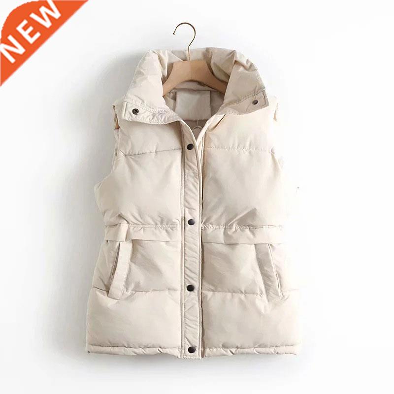 Autumn Winter Women Down Jacket Sid Loose Stand Clar Ves
