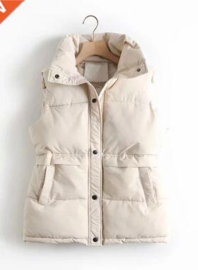 Autumn Winter Women Down Jacket Sid Loose Stand Clar Ves