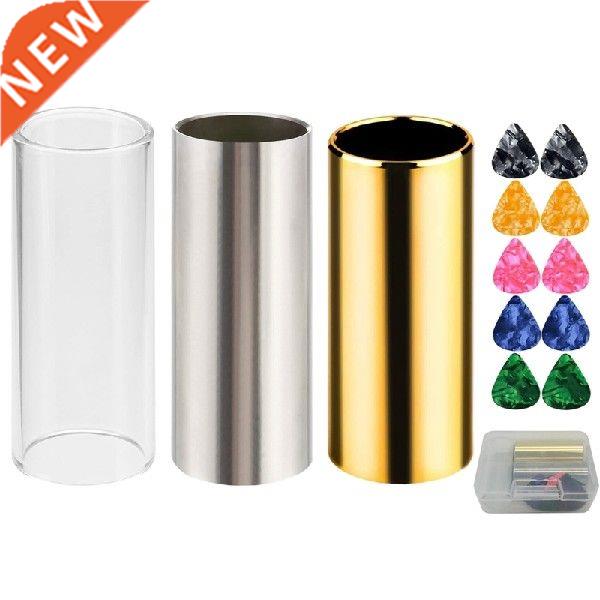 T4MF Set of  Guitar Slides,Include 2 Stainless Steel, 1