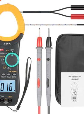 NJTY 826A 1000A AC Clamp Meter Auto Range 2000 Counts 1.9-in