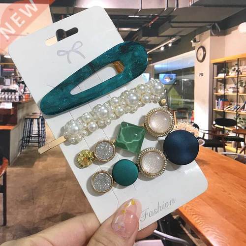 1 Set Acrylic Hair Clips For Women Fashion Hairgrips Geometr