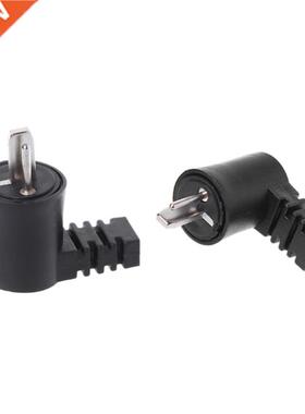 5 Pcs 2 Pin Din Right Angle HiFi Speaker Plug Cable Screw