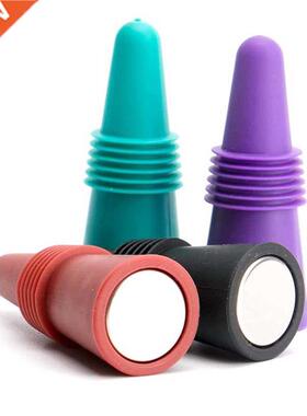 4 Pieces Of Reusable Wine And Beverage Corks With Handles