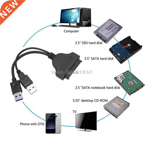 USB 3.0 to SATA Drive Cable Cord for 2.5 inch SSD HDD Z17 Dr