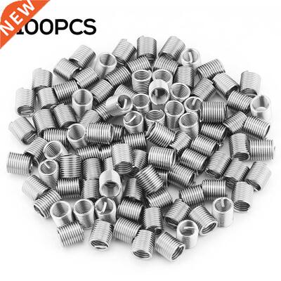 100pcs M8x1.25x2D Stainless Steel Wire Thread Insert Fasteni